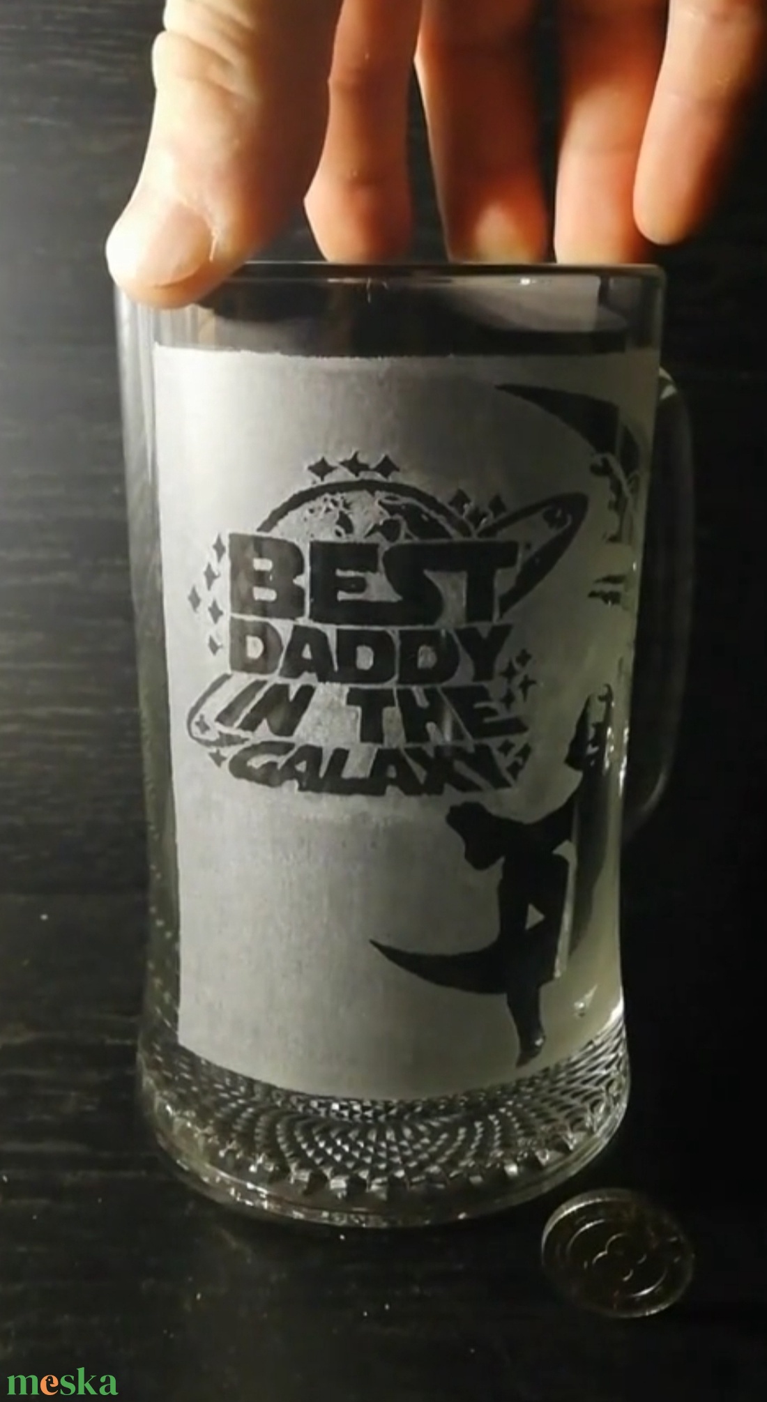 Best Daddy in the Galaxy Star Wars mintás korsó  - otthon & életmód - konyhafelszerelés, tálalás - tálalás - sörös pohár és korsó - Meska.hu