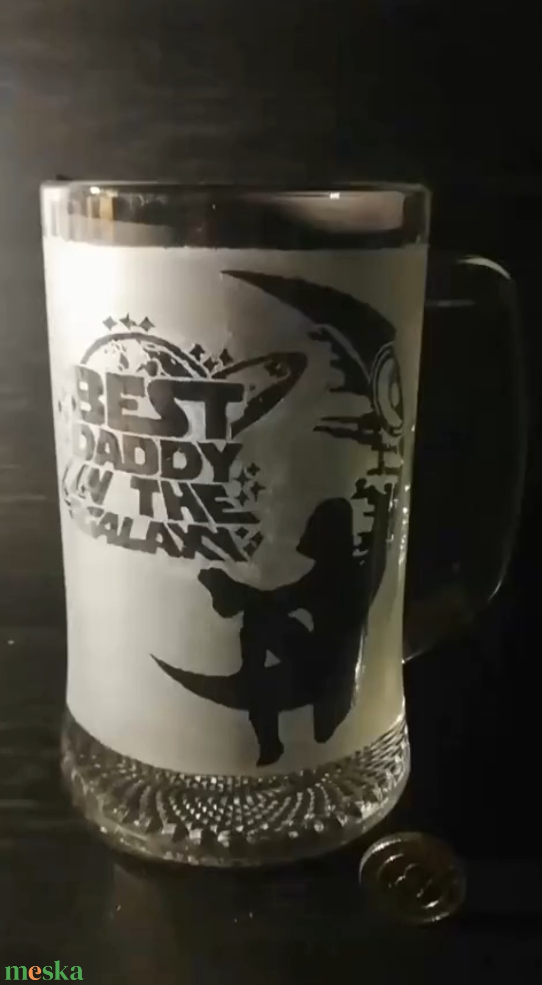 Best Daddy in the Galaxy Star Wars mintás korsó  - otthon & életmód - konyhafelszerelés, tálalás - tálalás - sörös pohár és korsó - Meska.hu
