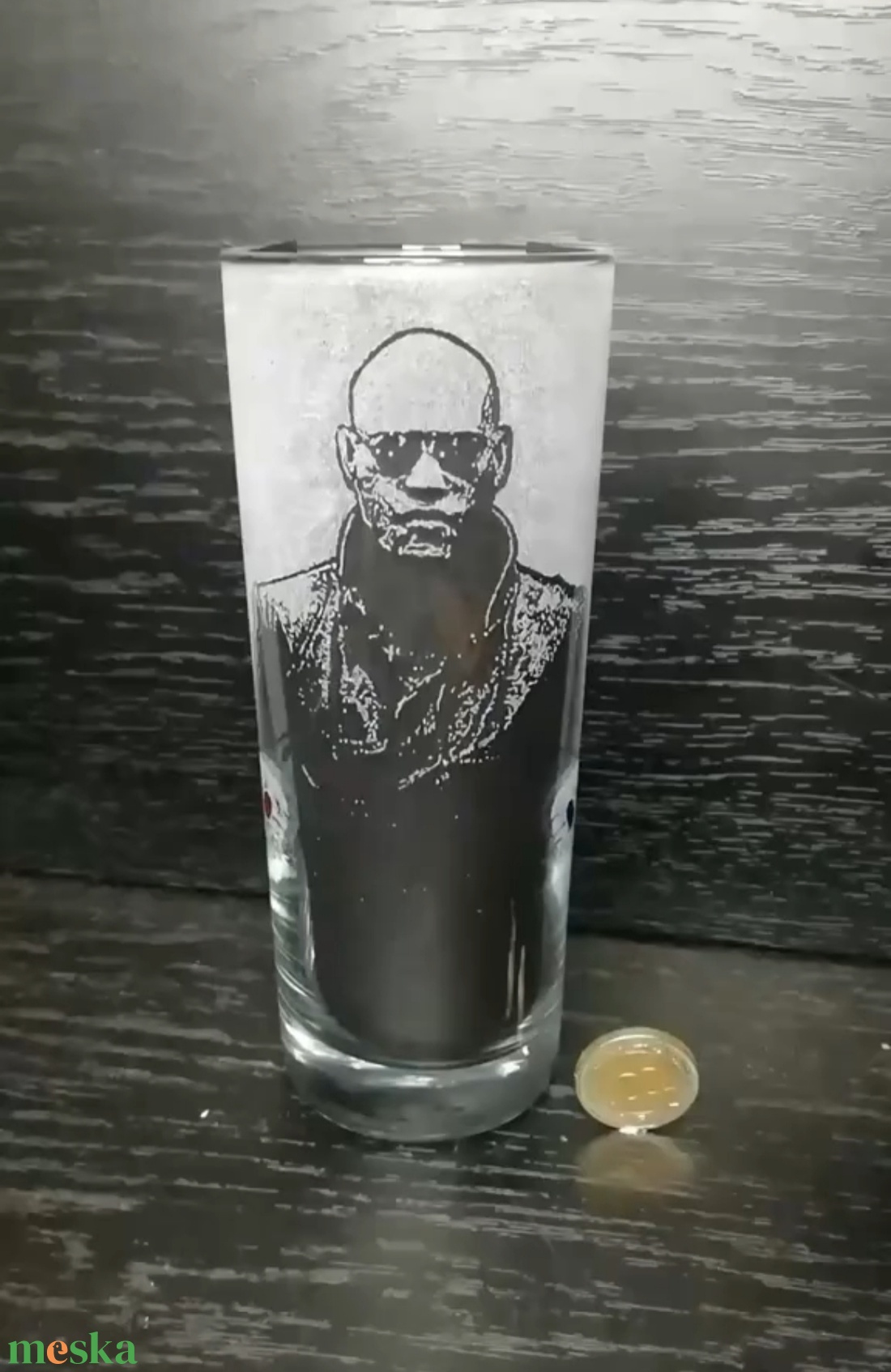 Mátrix Morpheus mintás üveg pohár  - otthon & életmód - konyhafelszerelés, tálalás - tálalás - pohár - Meska.hu