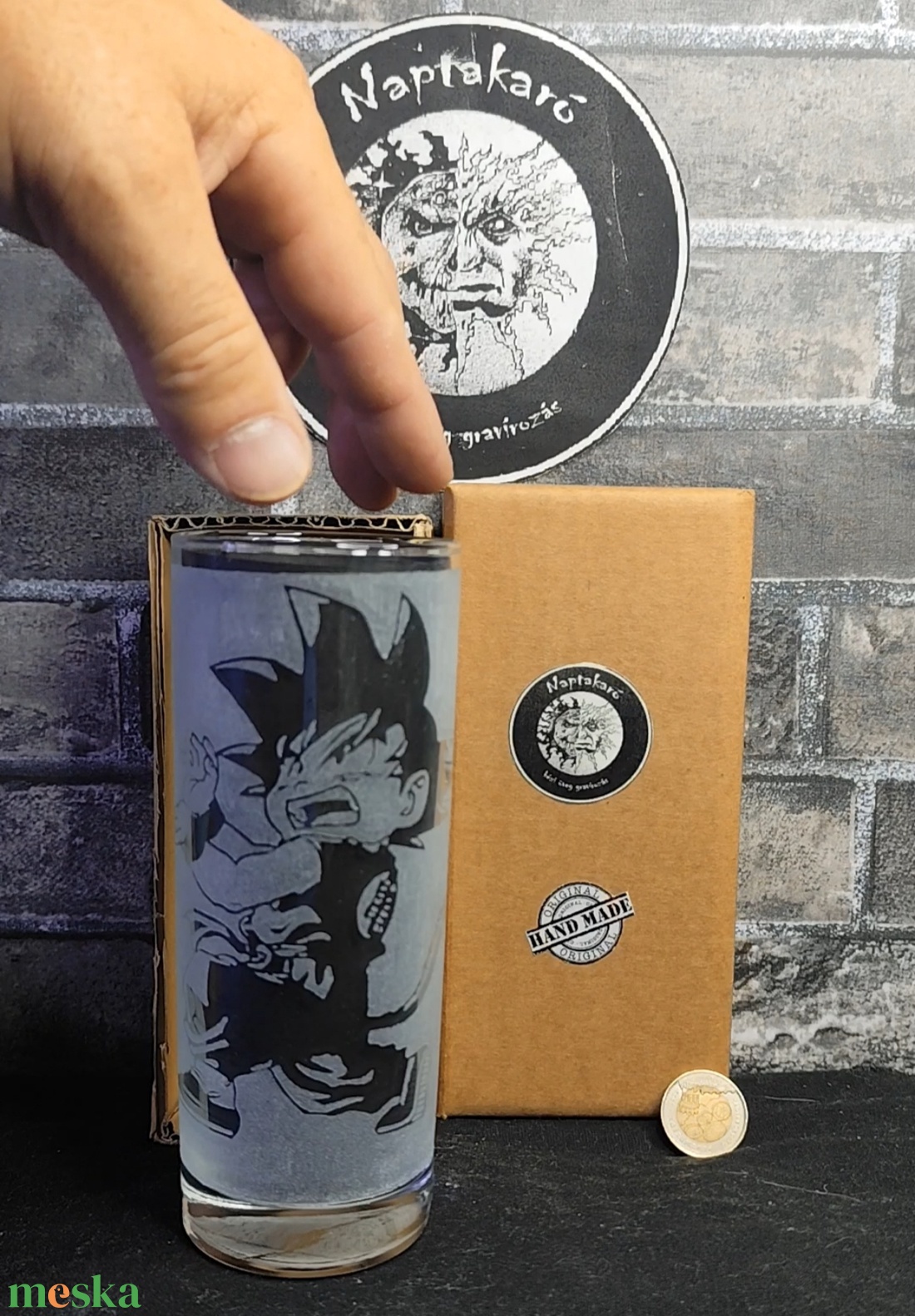 Son Goku Kamehame - otthon & életmód - konyhafelszerelés, tálalás - tálalás - pohár - Meska.hu