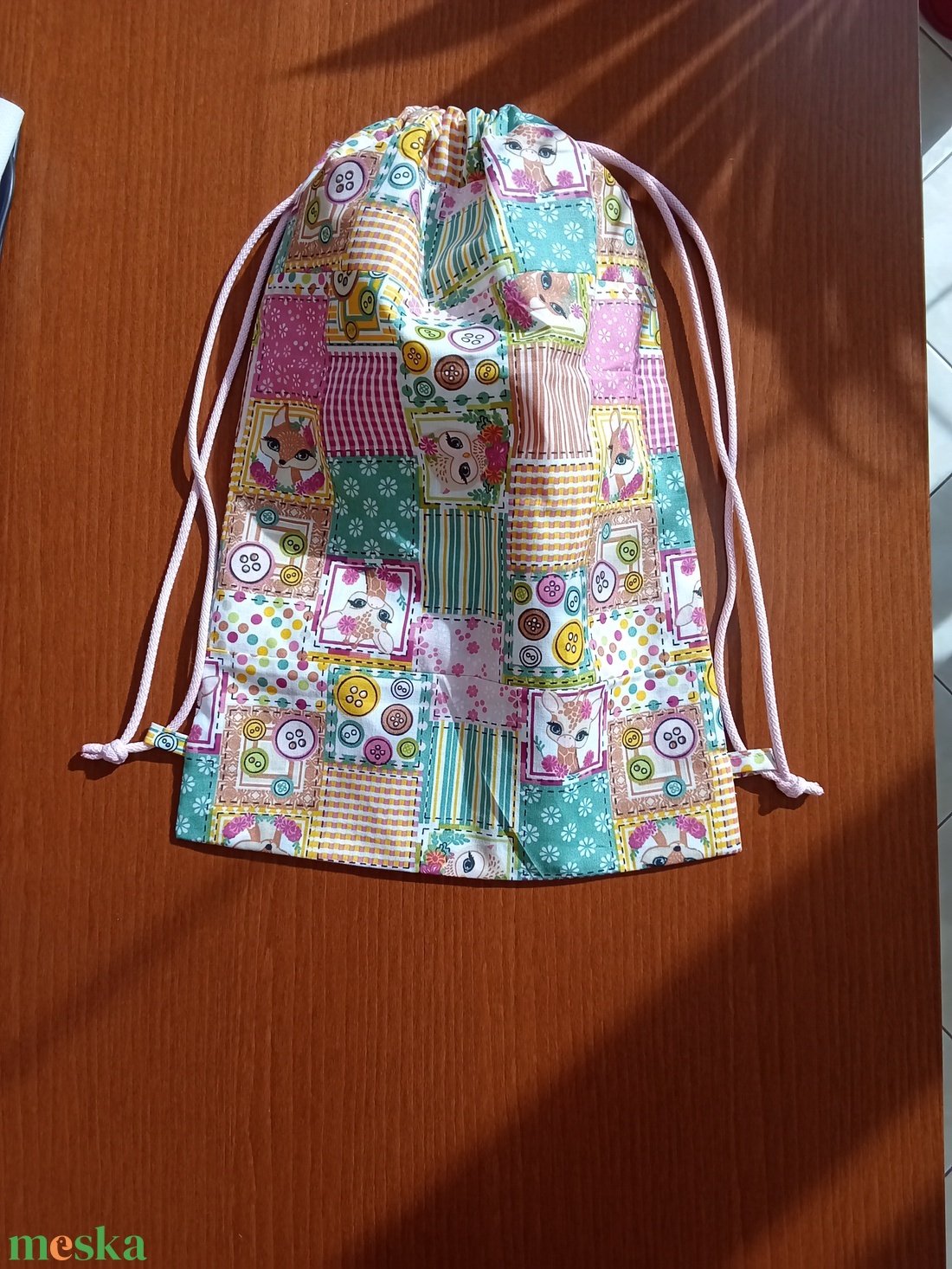 Patchwork mintás tornazsák - táska & tok - hátizsák - tornazsák, gymbag - Meska.hu