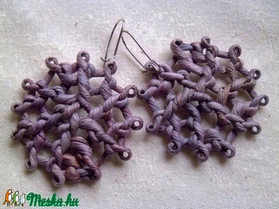 Fülbevaló csuhéból -  - Meska.hu