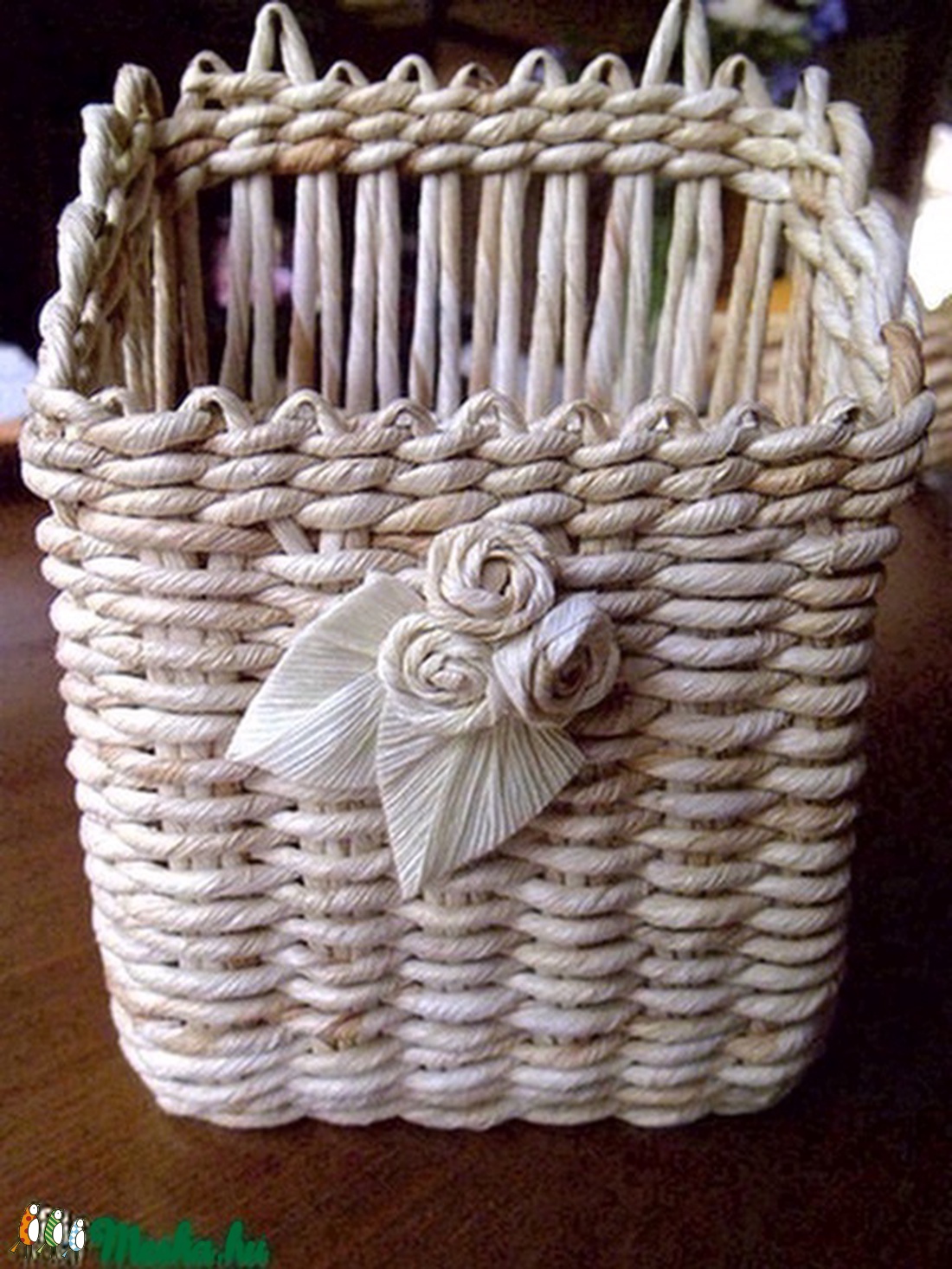 Tároló csuhéból - kicsi -  - Meska.hu