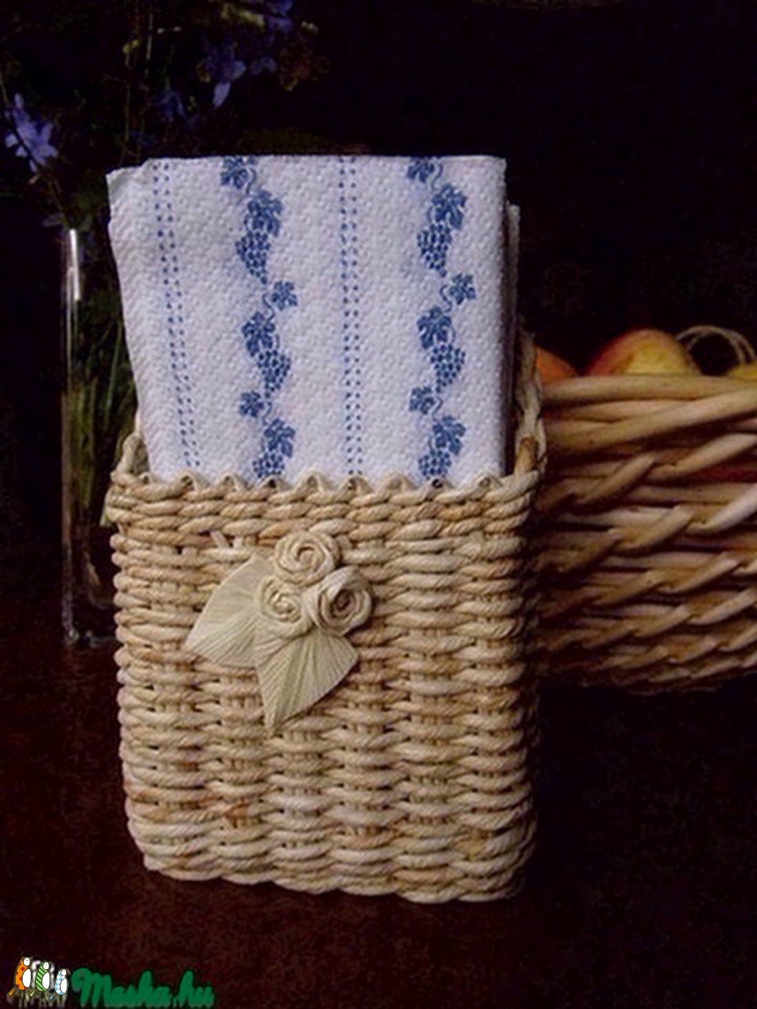 Tároló csuhéból - kicsi -  - Meska.hu