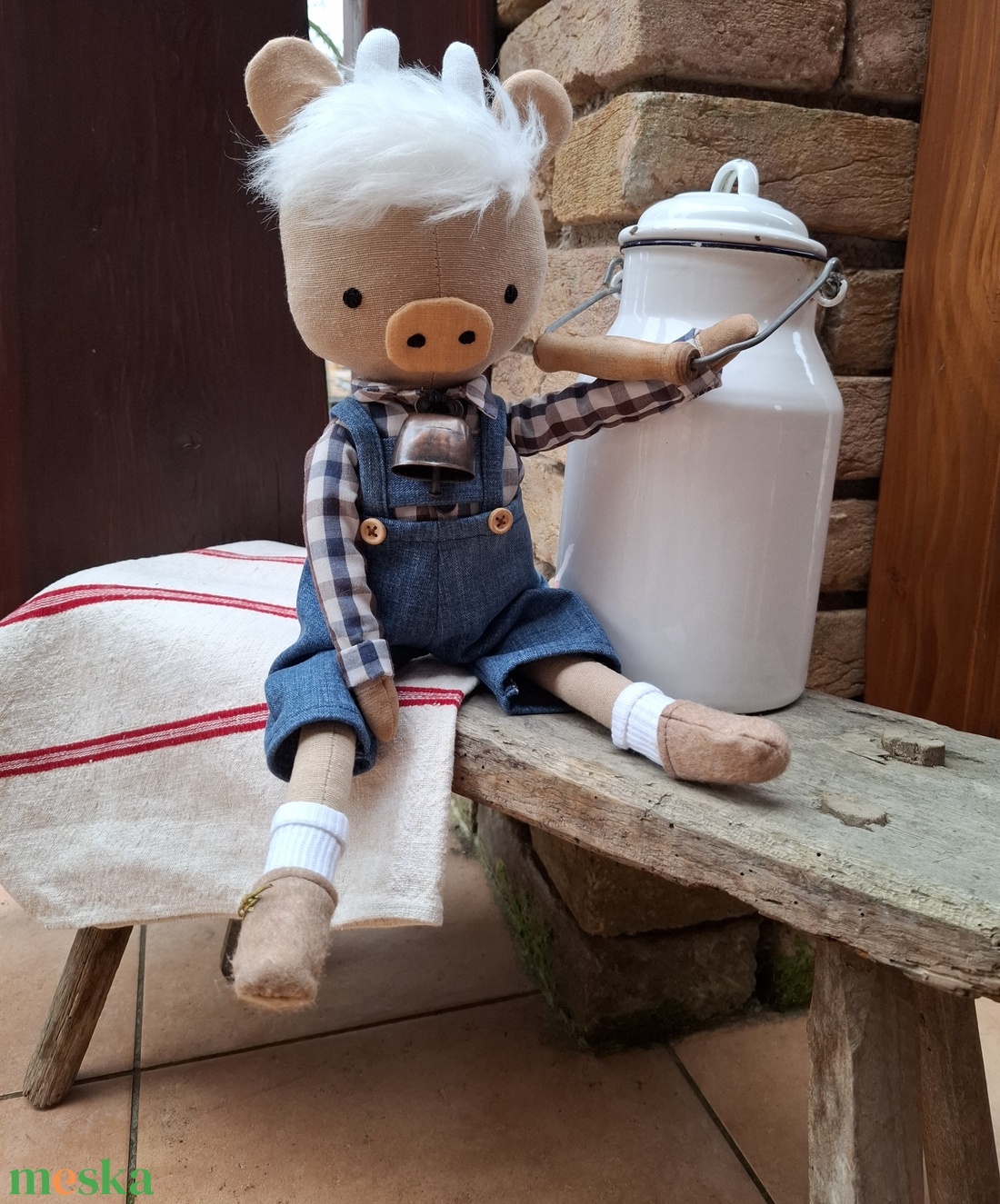 Boci Joci - öltöztethető varrott tehén figura - játék & sport - plüssállat & játékfigura - más figura - Meska.hu