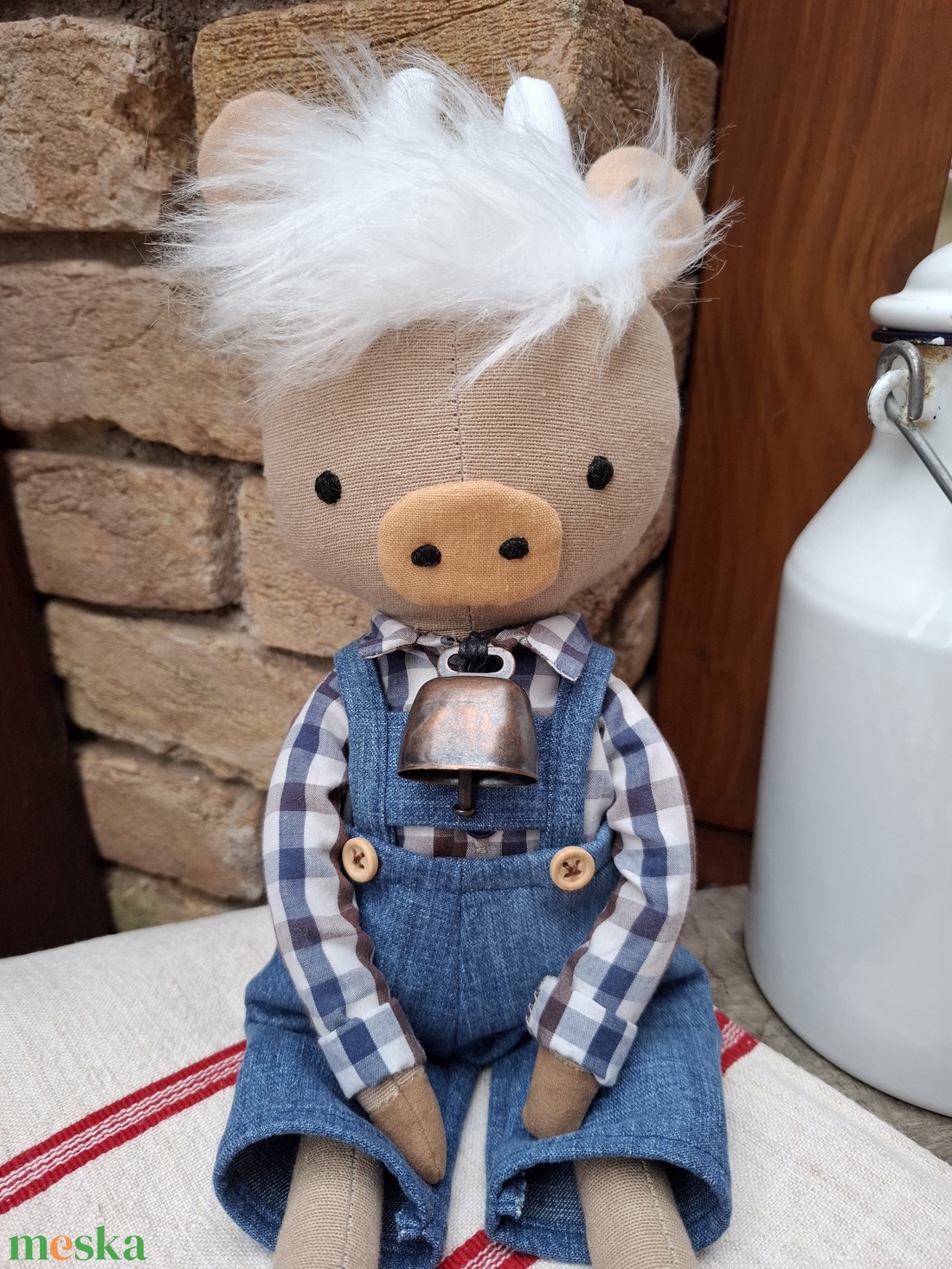 Boci Joci - öltöztethető varrott tehén figura - játék & sport - plüssállat & játékfigura - más figura - Meska.hu