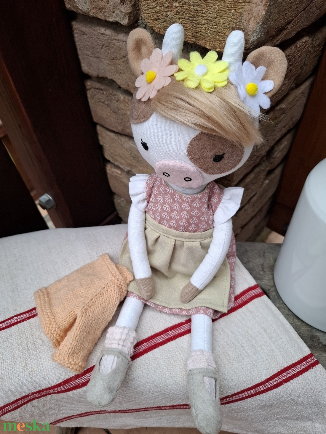 Boci Juci - öltöztethető varrott tehén figura - játék & sport - plüssállat & játékfigura - más figura - Meska.hu