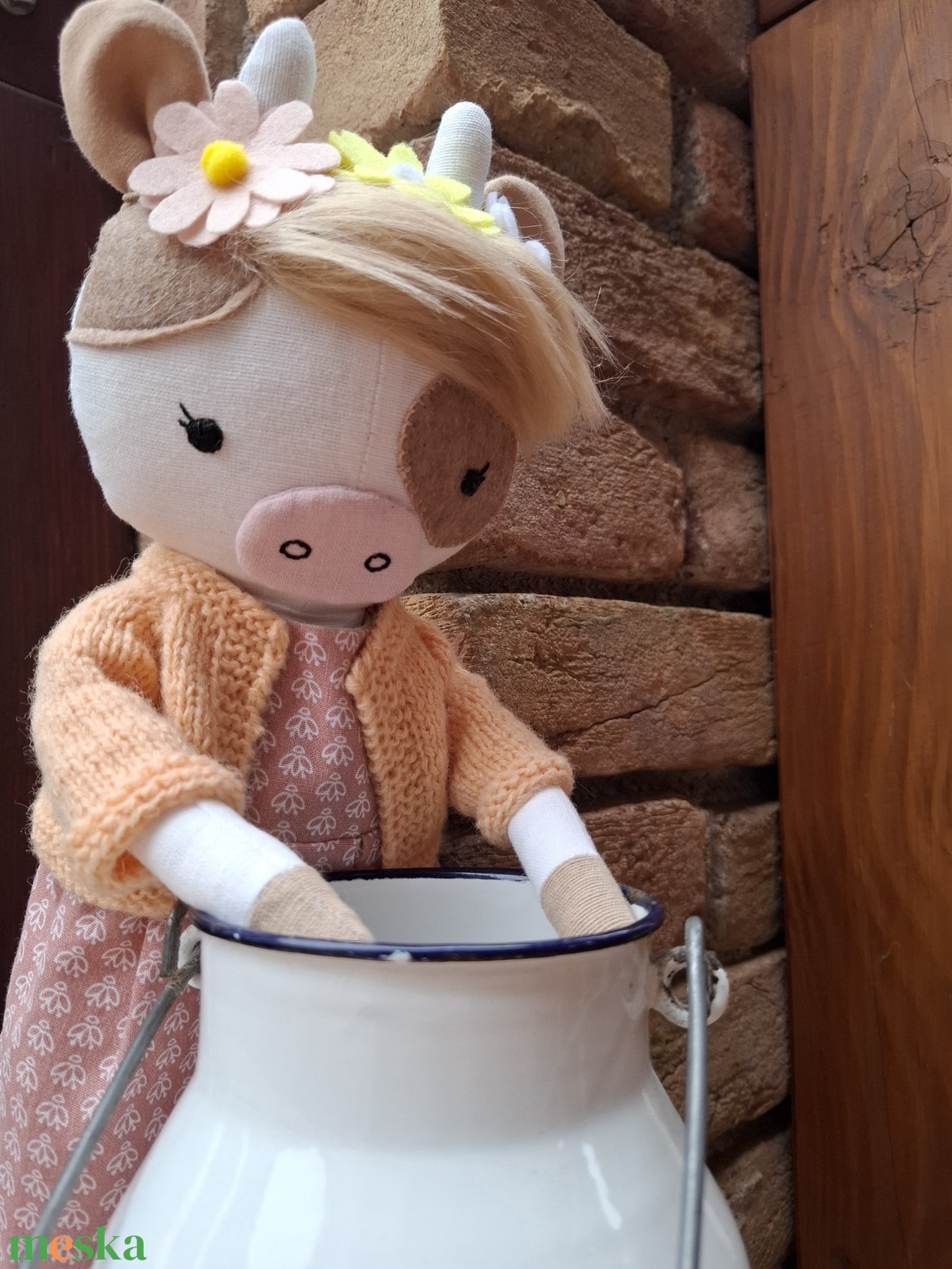 Boci Juci - öltöztethető varrott tehén figura - játék & sport - plüssállat & játékfigura - más figura - Meska.hu