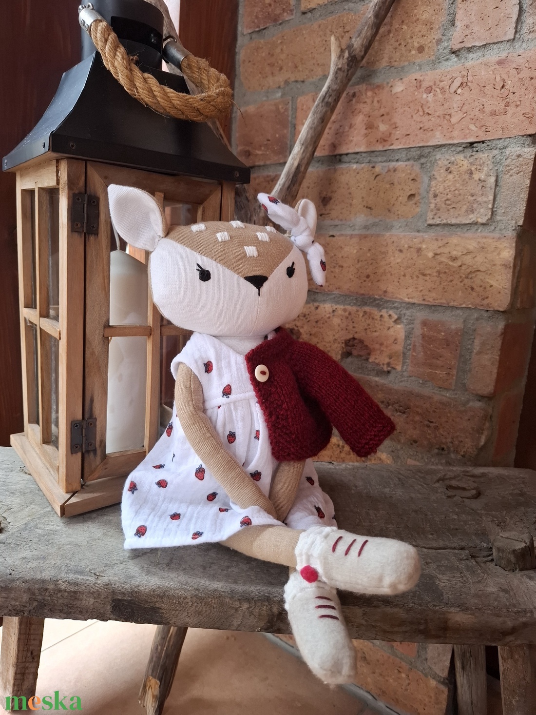 Hédike, az őzike - öltöztethető varrott őzike figura - játék & sport - plüssállat & játékfigura - más figura - Meska.hu