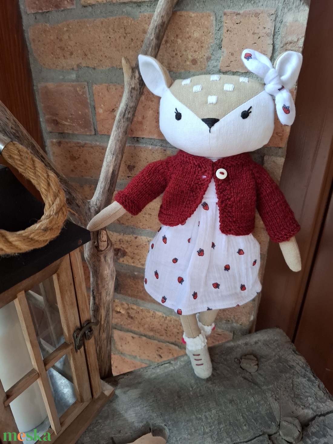 Hédike, az őzike - öltöztethető varrott őzike figura - játék & sport - plüssállat & játékfigura - más figura - Meska.hu