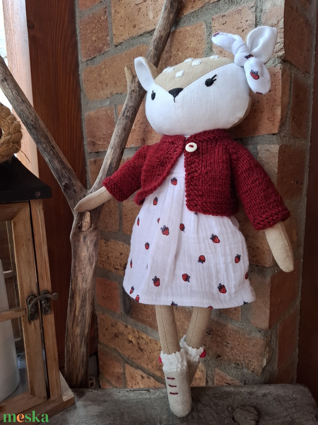 Hédike, az őzike - öltöztethető varrott őzike figura - játék & sport - plüssállat & játékfigura - más figura - Meska.hu