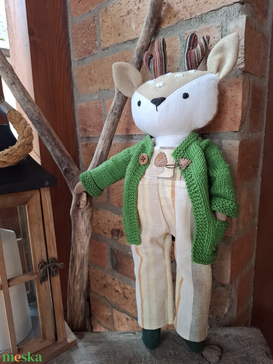 Egon, az őzbak - öltöztethető varrott őz figura - játék & sport - plüssállat & játékfigura - más figura - Meska.hu