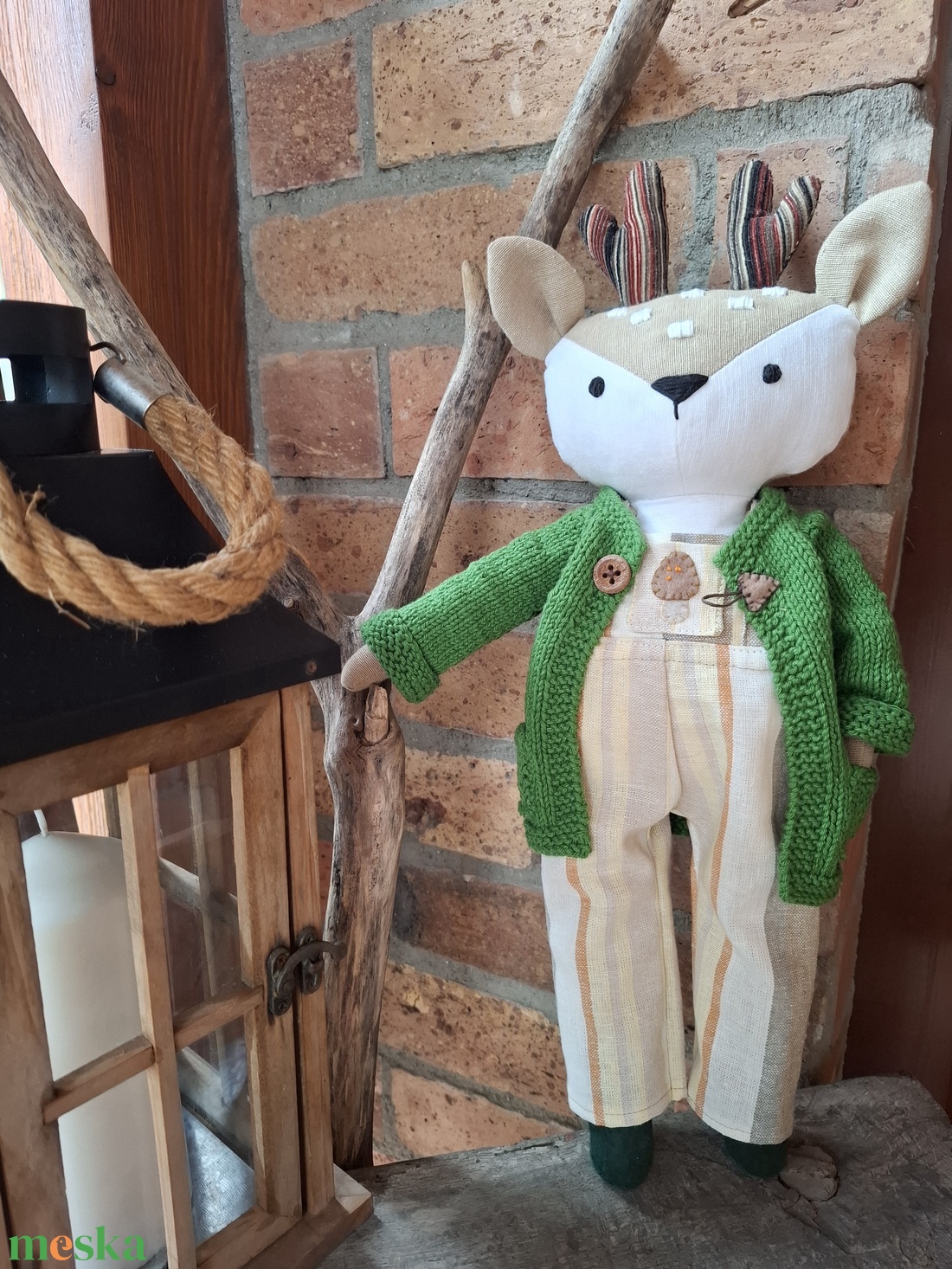 Egon, az őzbak - öltöztethető varrott őz figura - játék & sport - plüssállat & játékfigura - más figura - Meska.hu