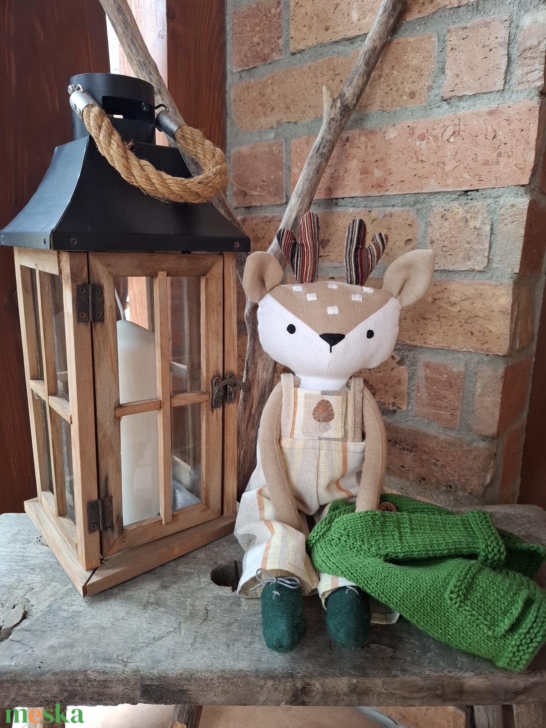 Egon, az őzbak - öltöztethető varrott őz figura - játék & sport - plüssállat & játékfigura - más figura - Meska.hu