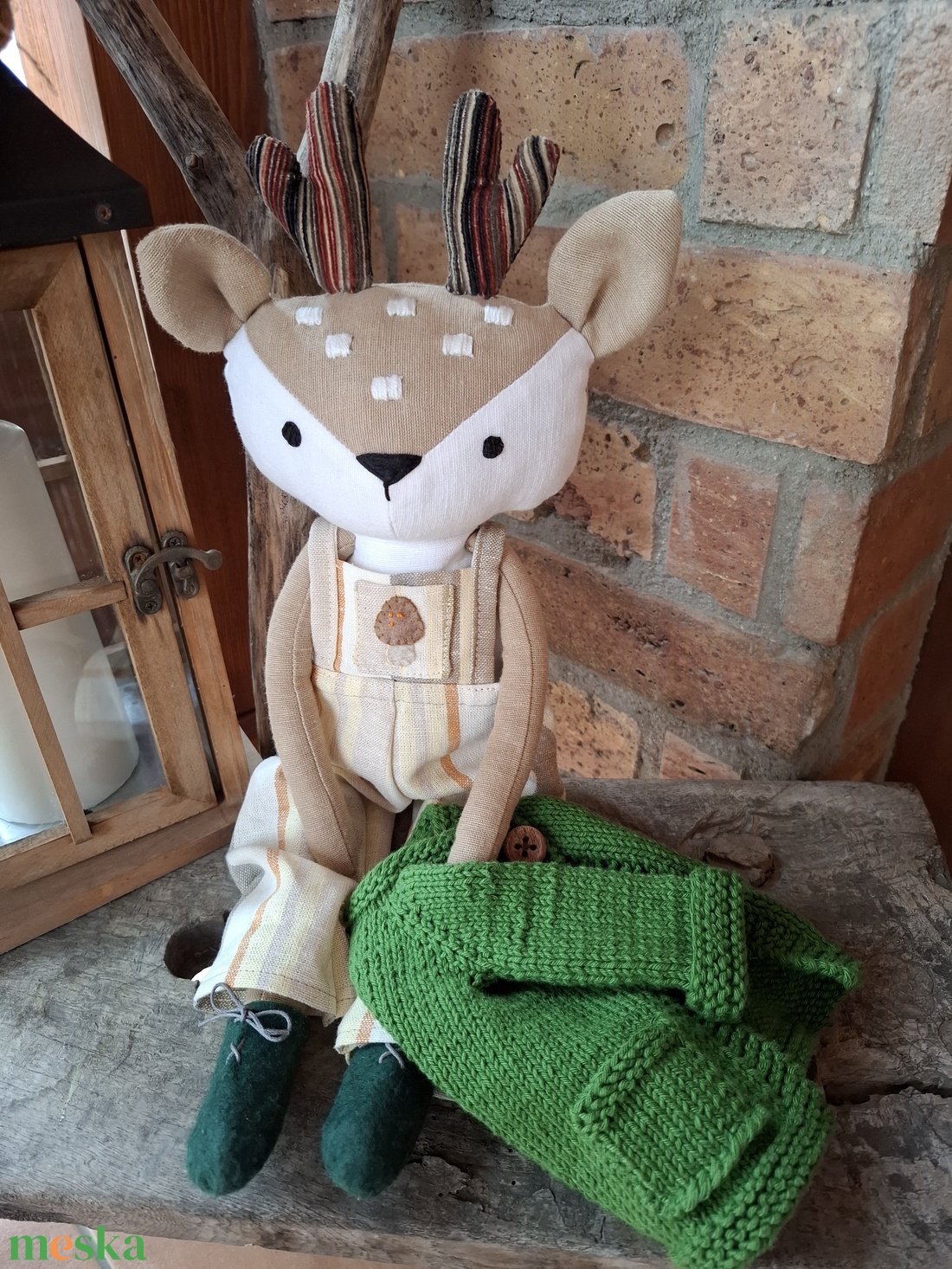 Egon, az őzbak - öltöztethető varrott őz figura - játék & sport - plüssállat & játékfigura - más figura - Meska.hu