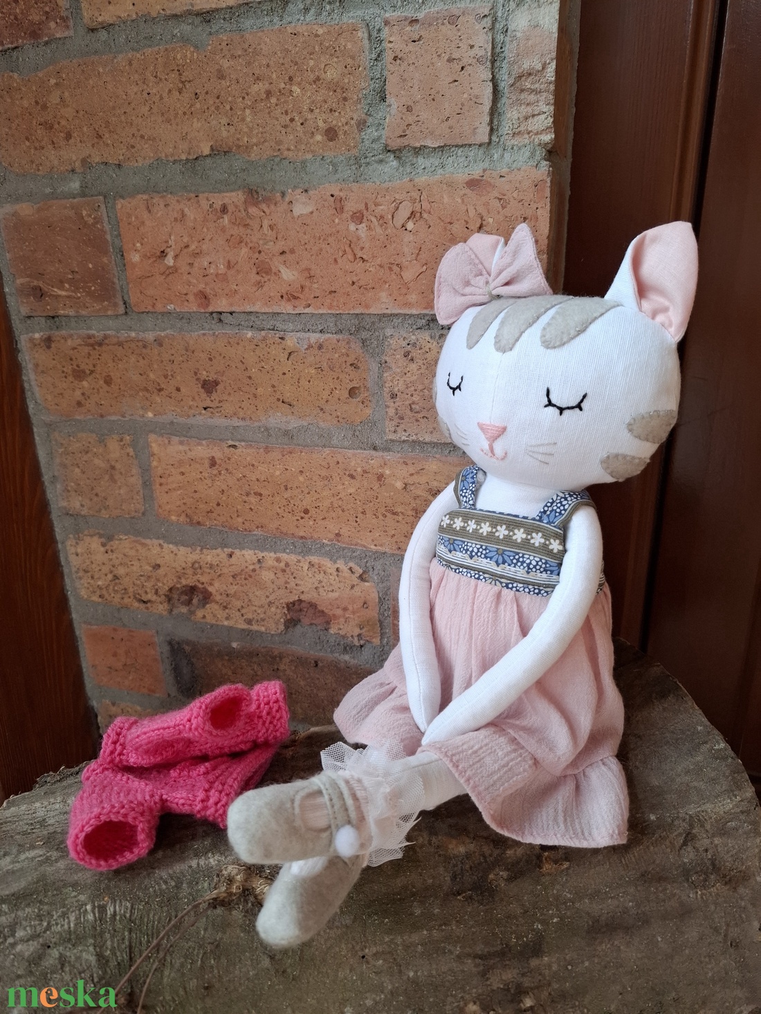 Csipke a cicalány - öltöztethető varrott macska figura - játék & sport - plüssállat & játékfigura - más figura - Meska.hu