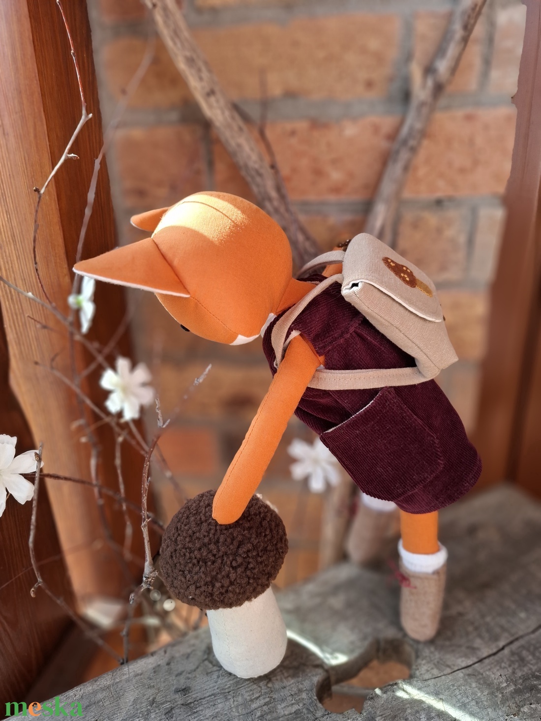 Gombás hátizsák - játék & sport - baba & babaház - játékbaba, babakellék - Meska.hu