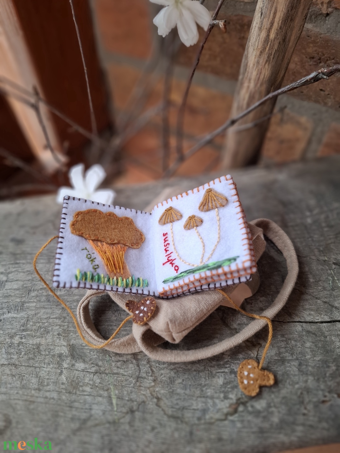 Gombák - mini képeskönyv  - játék & sport - baba & babaház - játékbaba, babakellék - Meska.hu