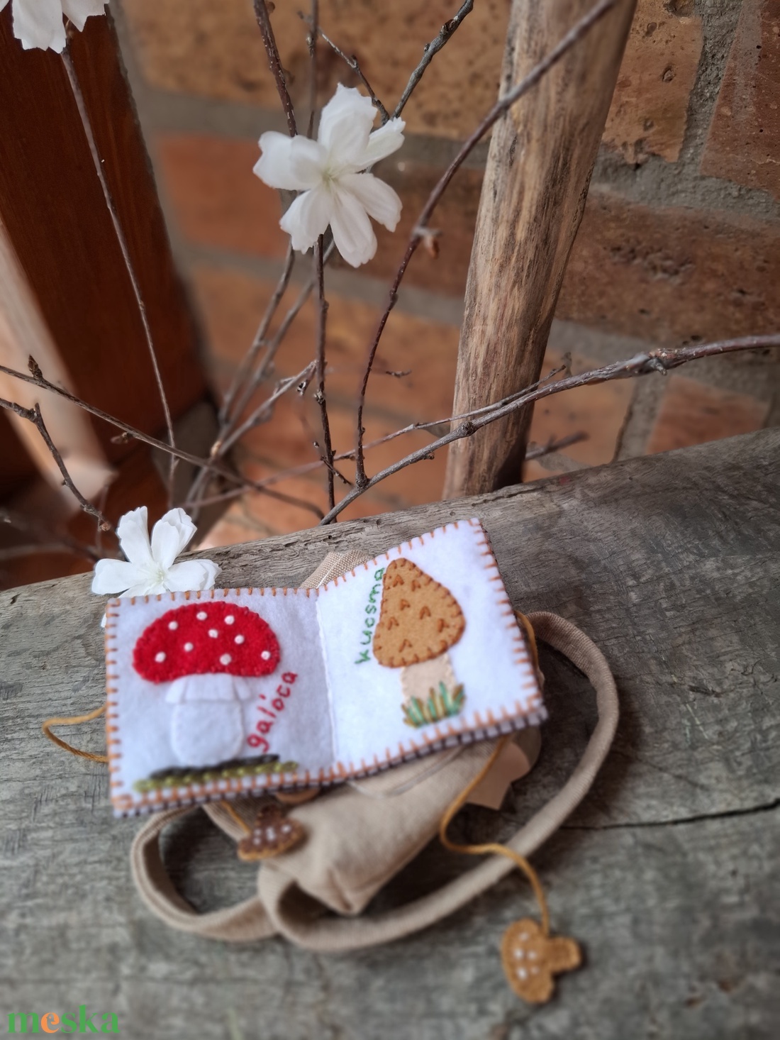 Gombák - mini képeskönyv  - játék & sport - baba & babaház - játékbaba, babakellék - Meska.hu