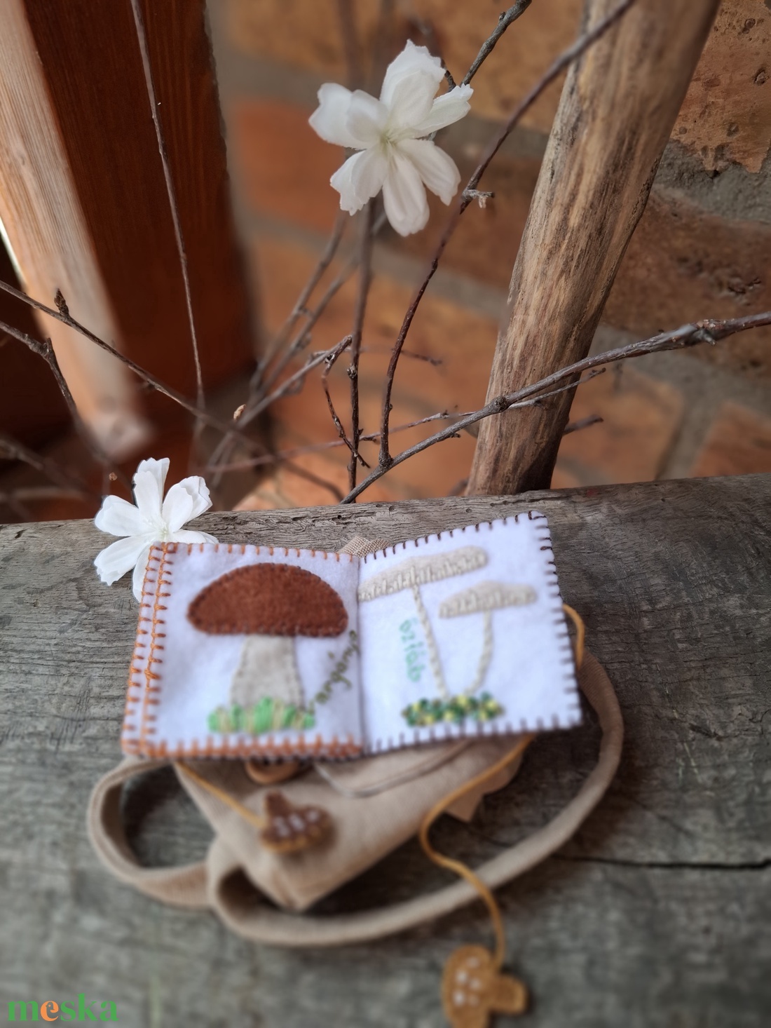 Gombák - mini képeskönyv  - játék & sport - baba & babaház - játékbaba, babakellék - Meska.hu