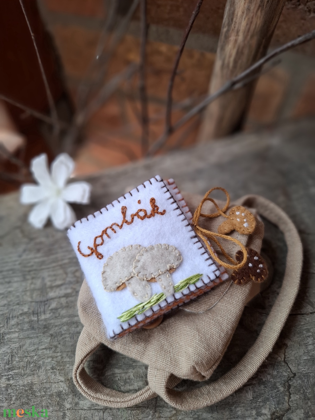 Gombák - mini képeskönyv  - játék & sport - baba & babaház - játékbaba, babakellék - Meska.hu