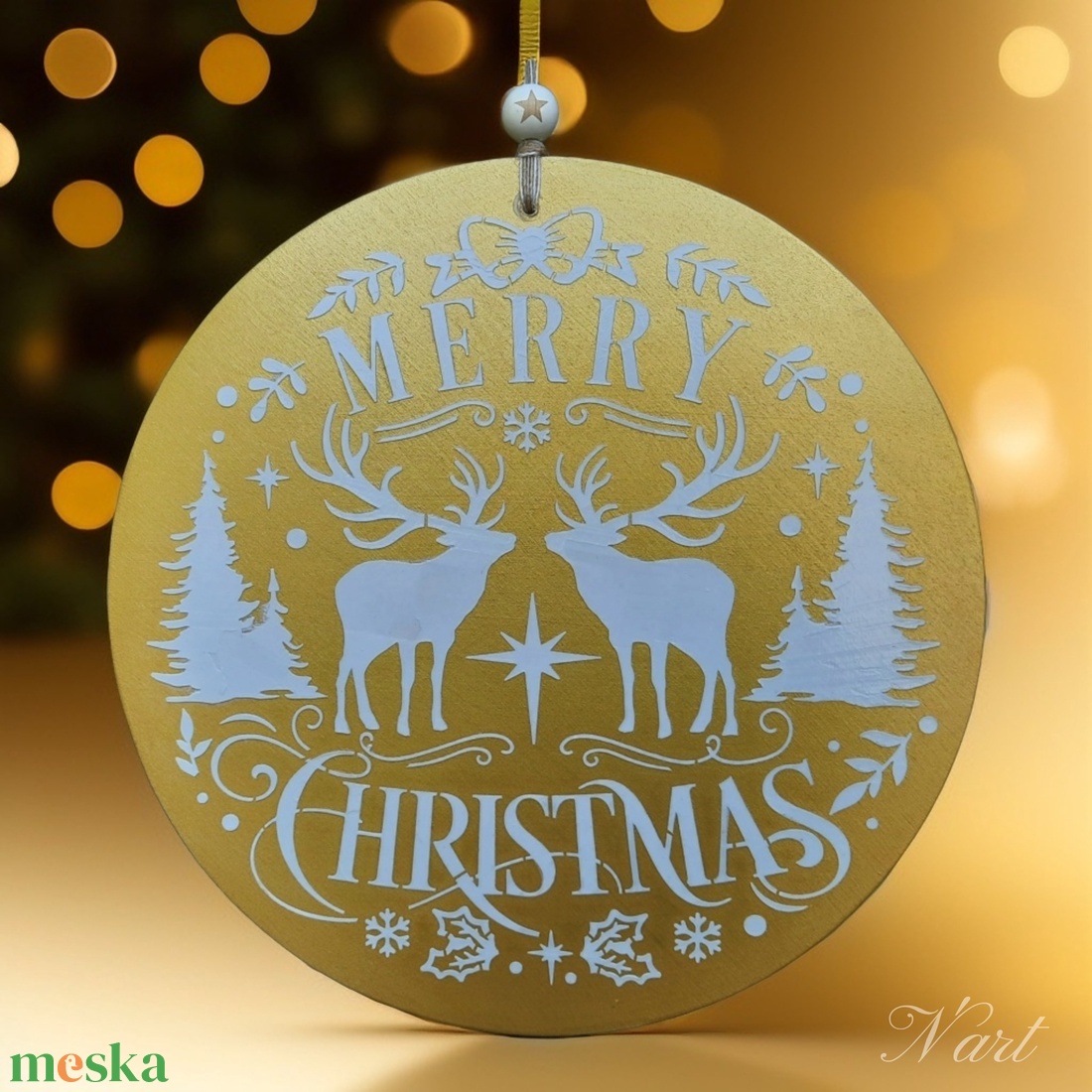 Karacsonyi ajtódísz - karácsony - karácsonyi lakásdekoráció - karácsonyi ajtódíszek - Meska.hu