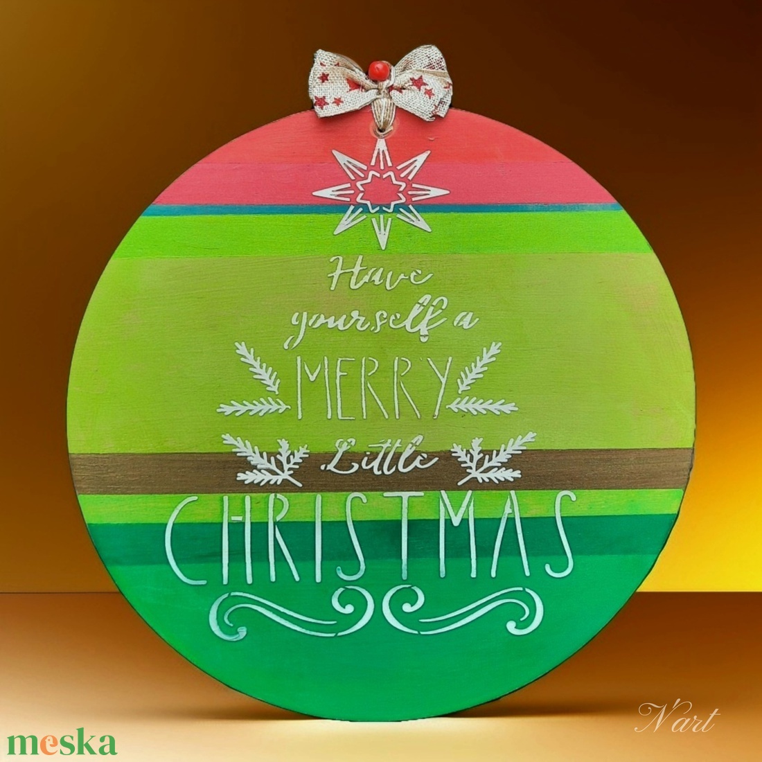 Karacsonyi ajtódísz - karácsony - karácsonyi lakásdekoráció - karácsonyi ajtódíszek - Meska.hu