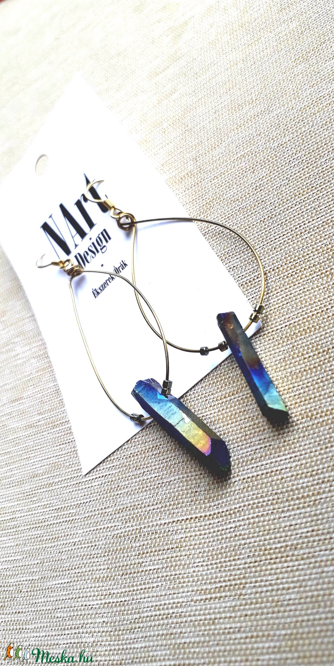 K�k kvarc füli -  - Meska.hu