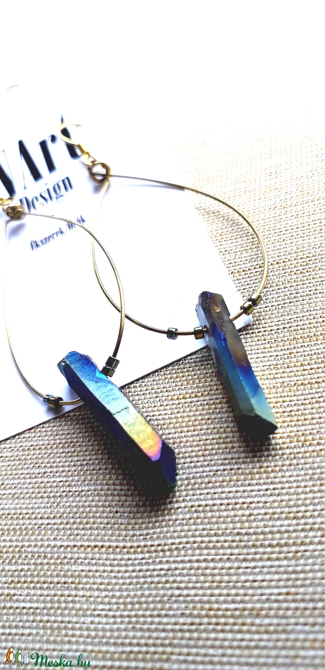 K�k kvarc füli -  - Meska.hu