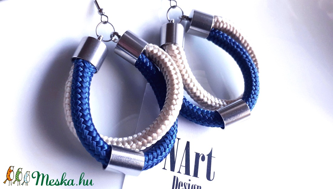 Tialla design fülbevaló - ékszer - fülbevaló - lógós kerek fülbevaló - Meska.hu