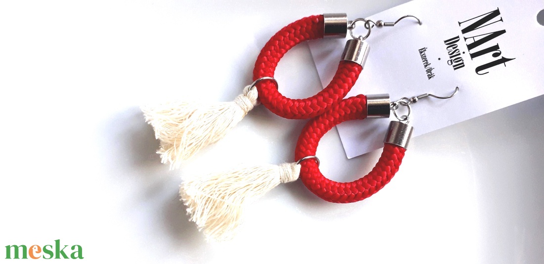  Nella Design fülbevaló - ékszer - fülbevaló - rojtos fülbevaló - Meska.hu