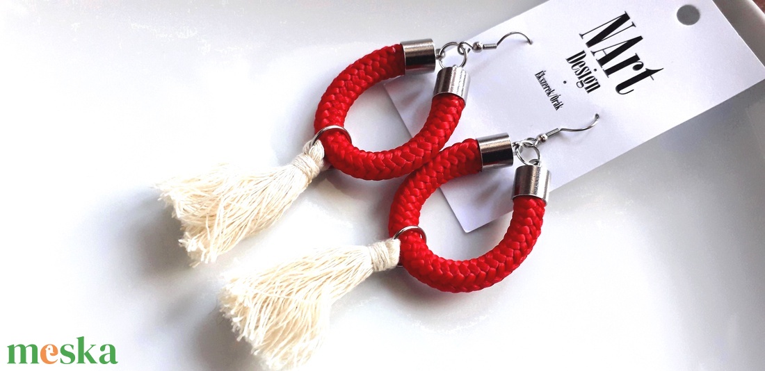  Nella Design fülbevaló - ékszer - fülbevaló - rojtos fülbevaló - Meska.hu