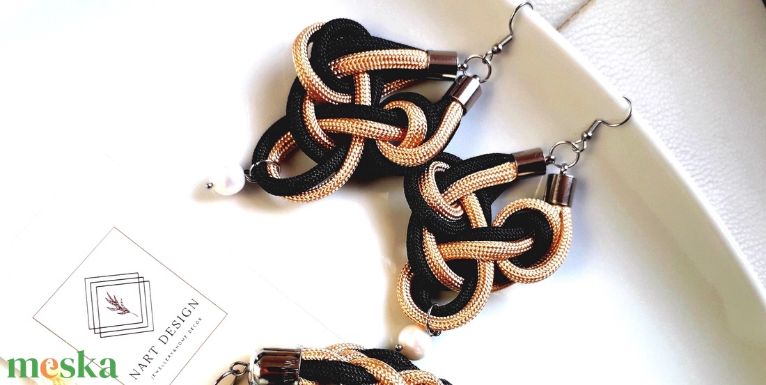 Liria design fülbevaló - ékszer - fülbevaló - lógó csepp fülbevaló - Meska.hu