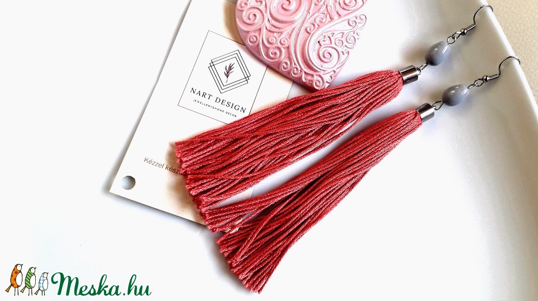 Machia fülbevaló - ékszer - fülbevaló - lógó fülbevaló - Meska.hu