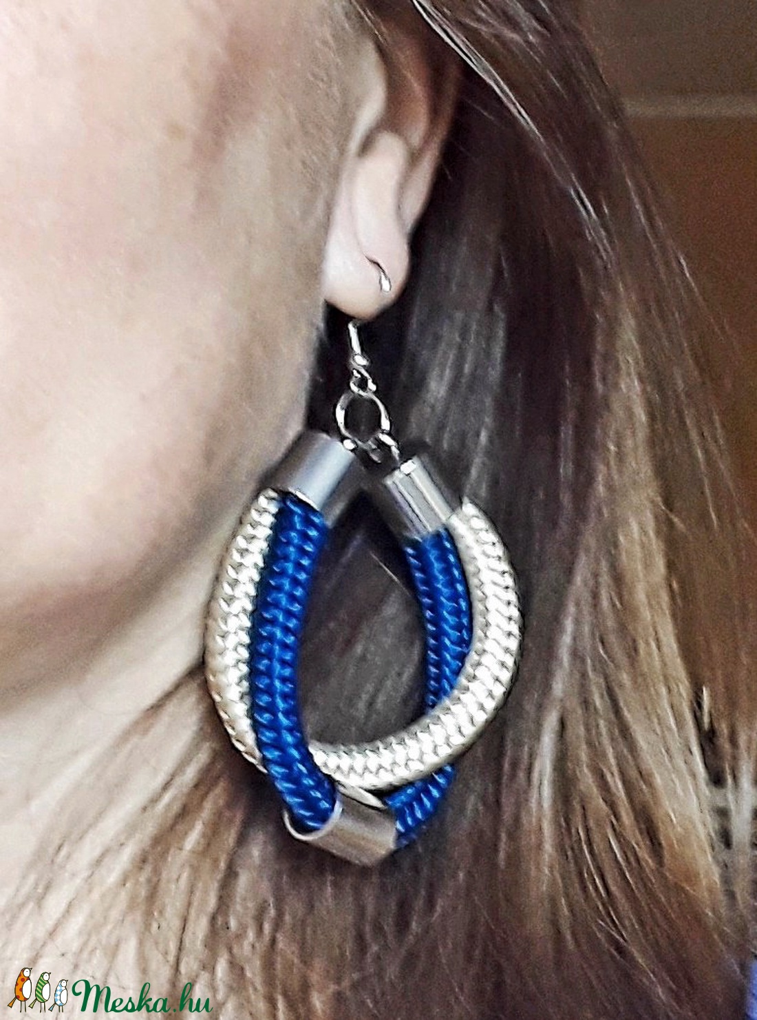 Tialla design fülbevaló - ékszer - fülbevaló - lógós kerek fülbevaló - Meska.hu