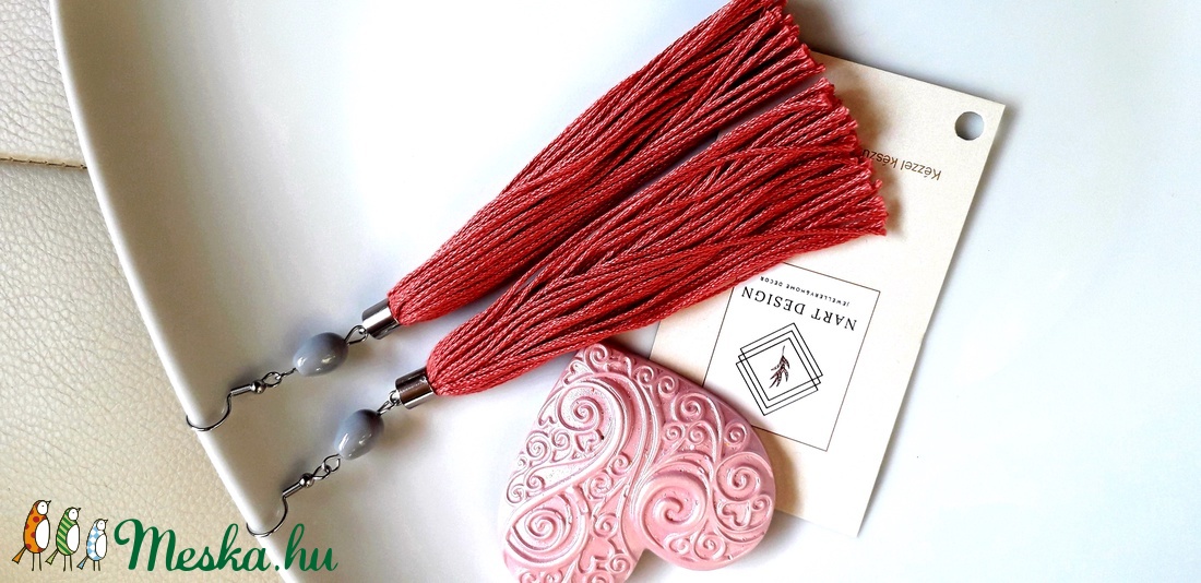 Machia fülbevaló - ékszer - fülbevaló - lógó fülbevaló - Meska.hu