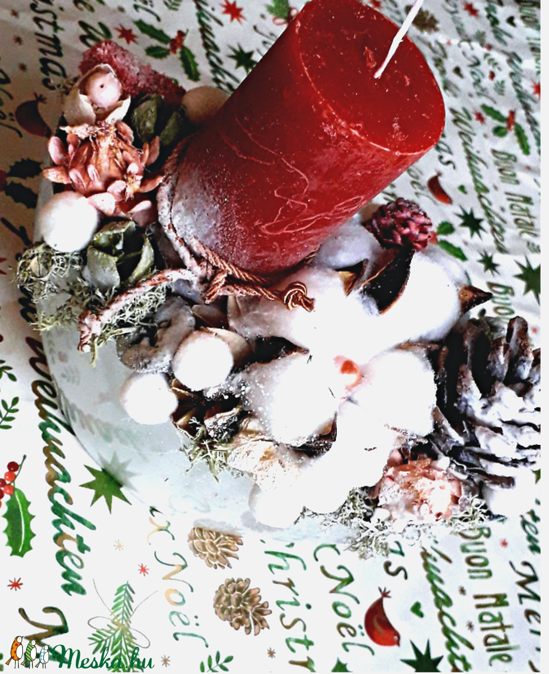Adventi piros- fehér termés asztaldísz - adventi díszek - adventi asztaldísz - adventi díszek - Meska.hu Adventi piros- fehér termés asztaldísz - adventi díszek - adventi asztaldísz - adventi díszek - Meska.hu
