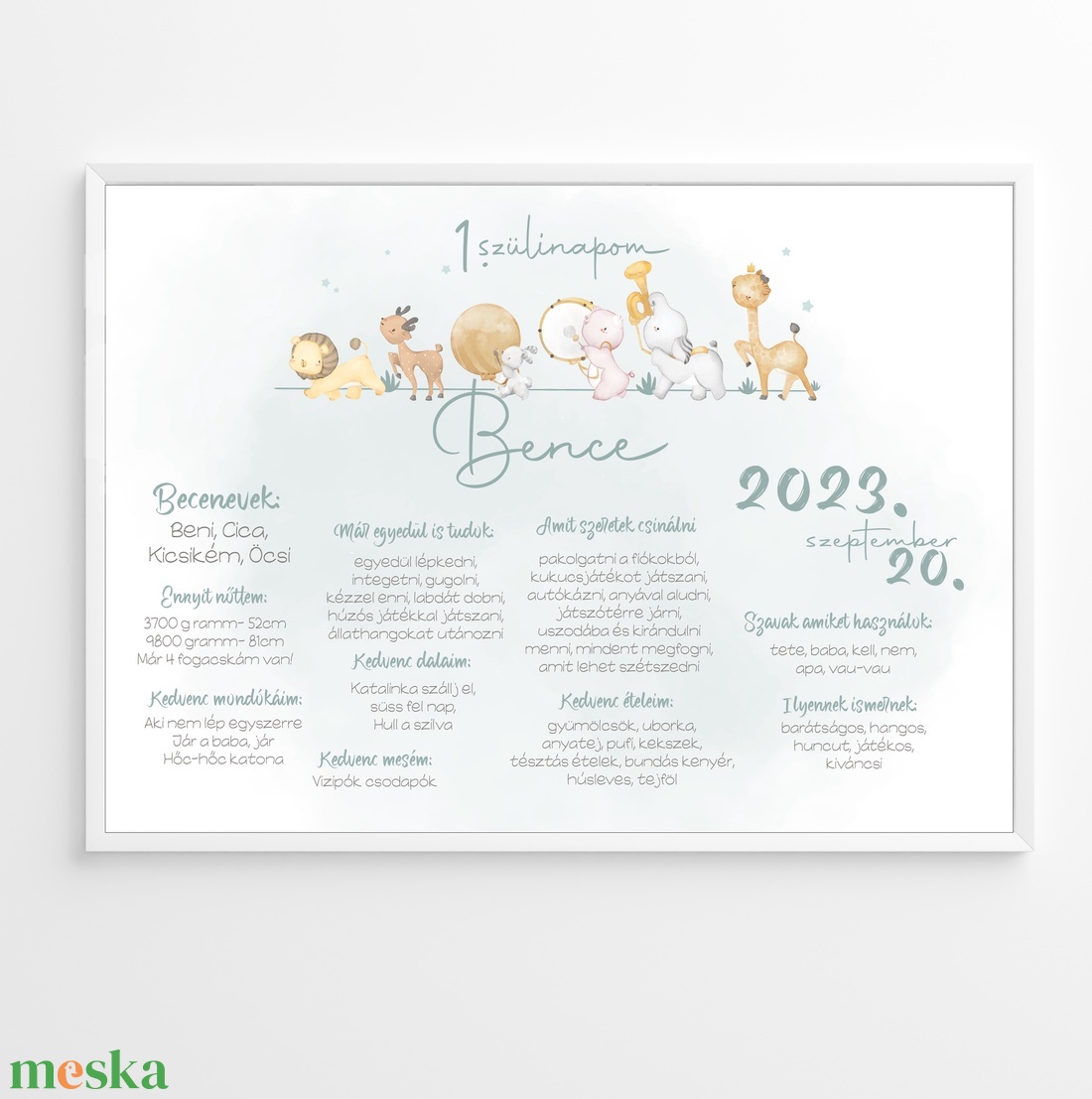 Szülinapi emlékőrző plakát - művészet - grafika & illusztráció - digitális - Meska.hu