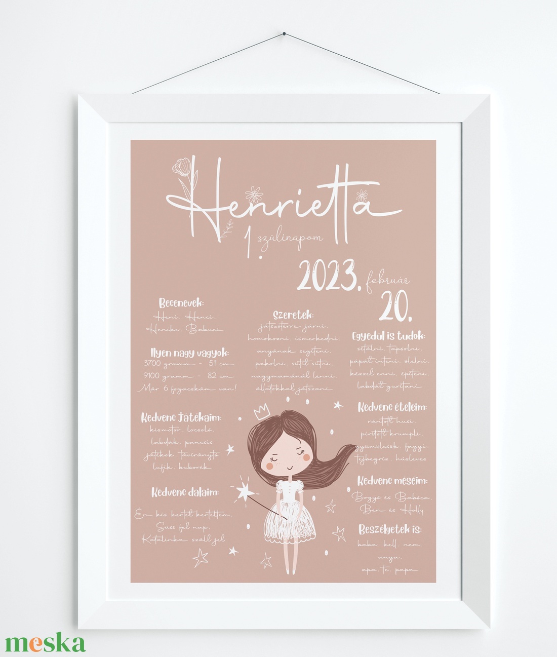 Szülinapi emlékőrző plakát - művészet - grafika & illusztráció - digitális - Meska.hu
