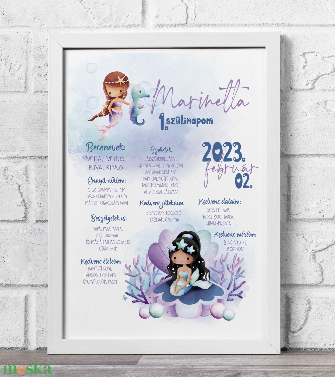 1. szülinapom plakát - művészet - grafika & illusztráció - digitális - Meska.hu