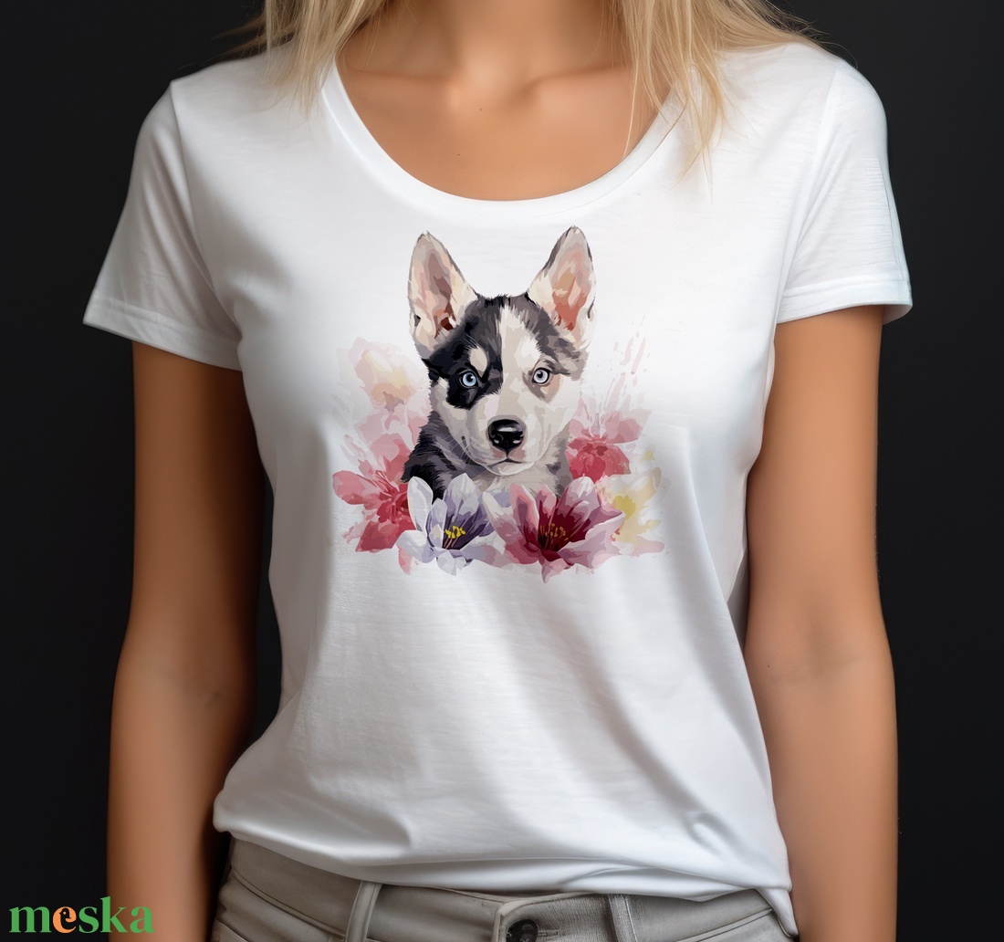 husky póló - ruha & divat - női ruha - póló, felső - Meska.hu