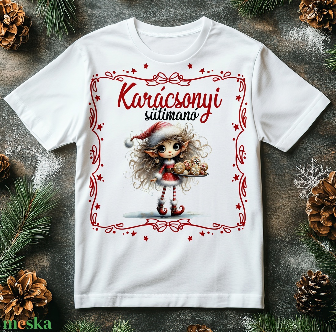 Karácsonyi póló - sütimanó - karácsony - karácsonyi ruházat - karácsonyi póló & pulcsi - Meska.hu Karácsonyi póló - sütimanó - karácsony - karácsonyi ruházat - karácsonyi póló & pulcsi - Meska.hu
