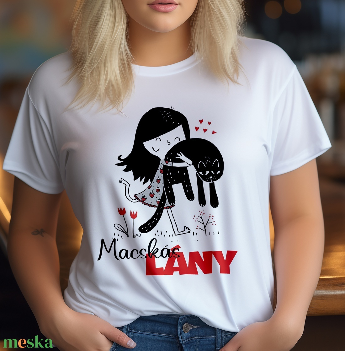 macskás lány - póló - ruha & divat - női ruha - póló, felső - Meska.hu macskás lány - póló - ruha & divat - női ruha - póló, felső - Meska.hu