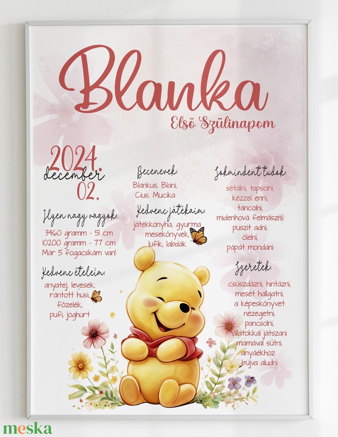 Szülinapi emlékőrző plakát - otthon & életmód - babaszoba, gyerekszoba - babaszoba dekoráció - Meska.hu Szülinapi emlékőrző plakát - otthon & életmód - babaszoba, gyerekszoba - babaszoba dekoráció - Meska.hu