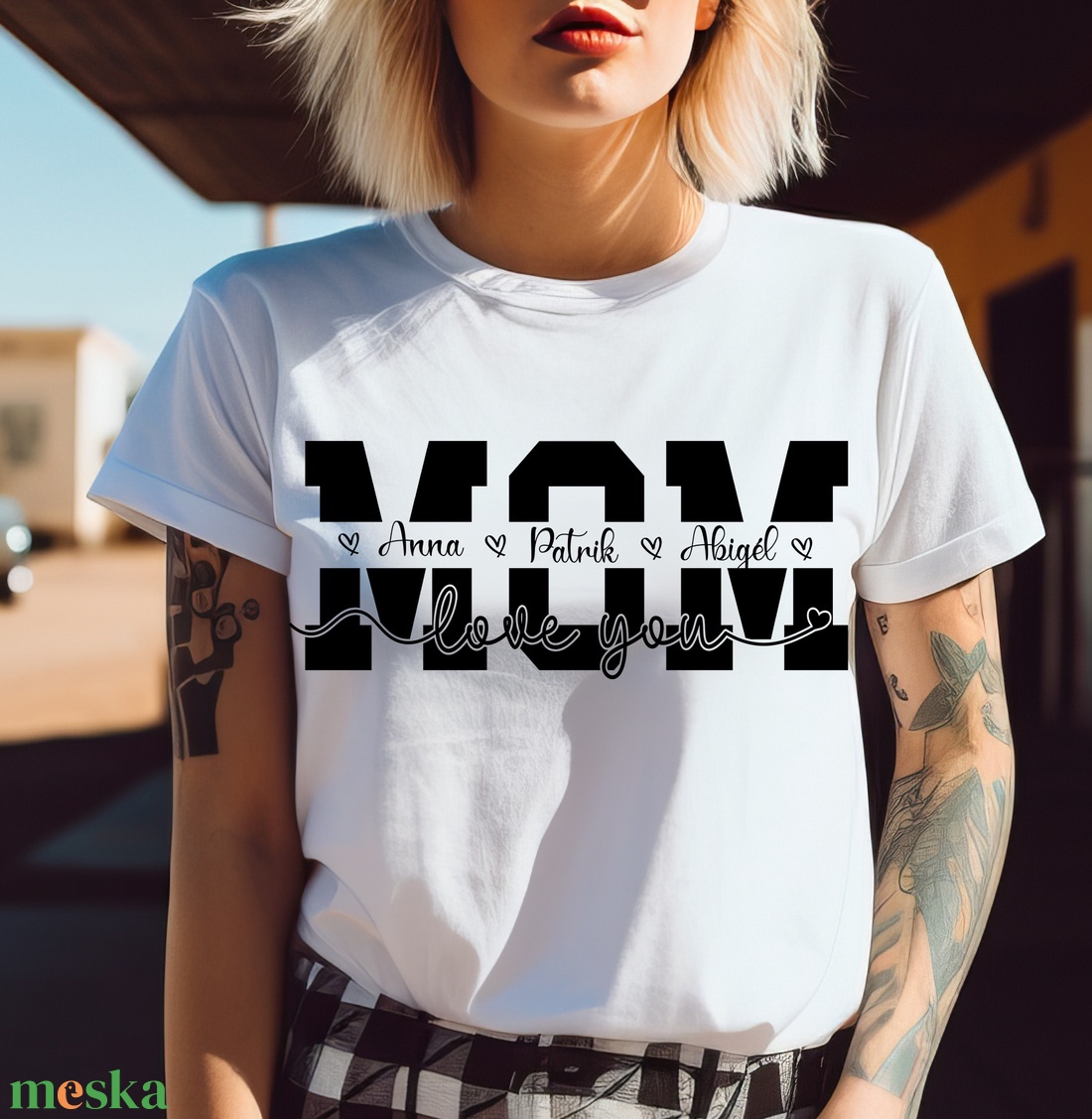 Egyedi póló - MOM - gyerek nevekkel - ruha & divat - női ruha - póló, felső - Meska.hu Egyedi póló - MOM - gyerek nevekkel - ruha & divat - női ruha - póló, felső - Meska.hu