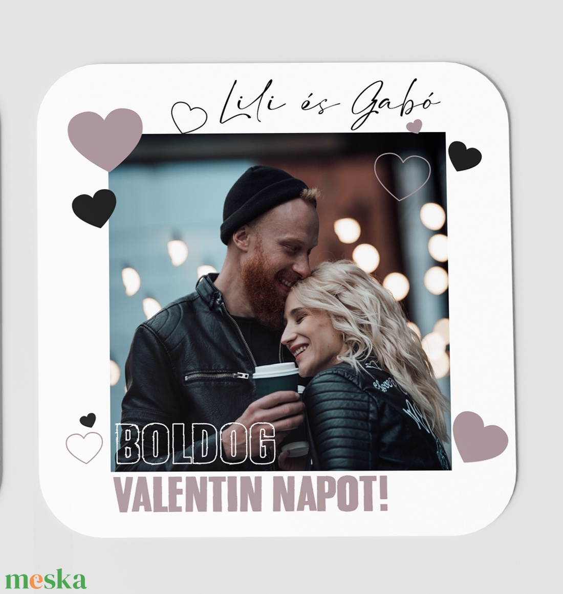 Valentin napi - hűtőmágnes saját fotóval - otthon & életmód - konyhafelszerelés, tálalás - konyhai dekoráció - hűtőmágnes - Meska.hu