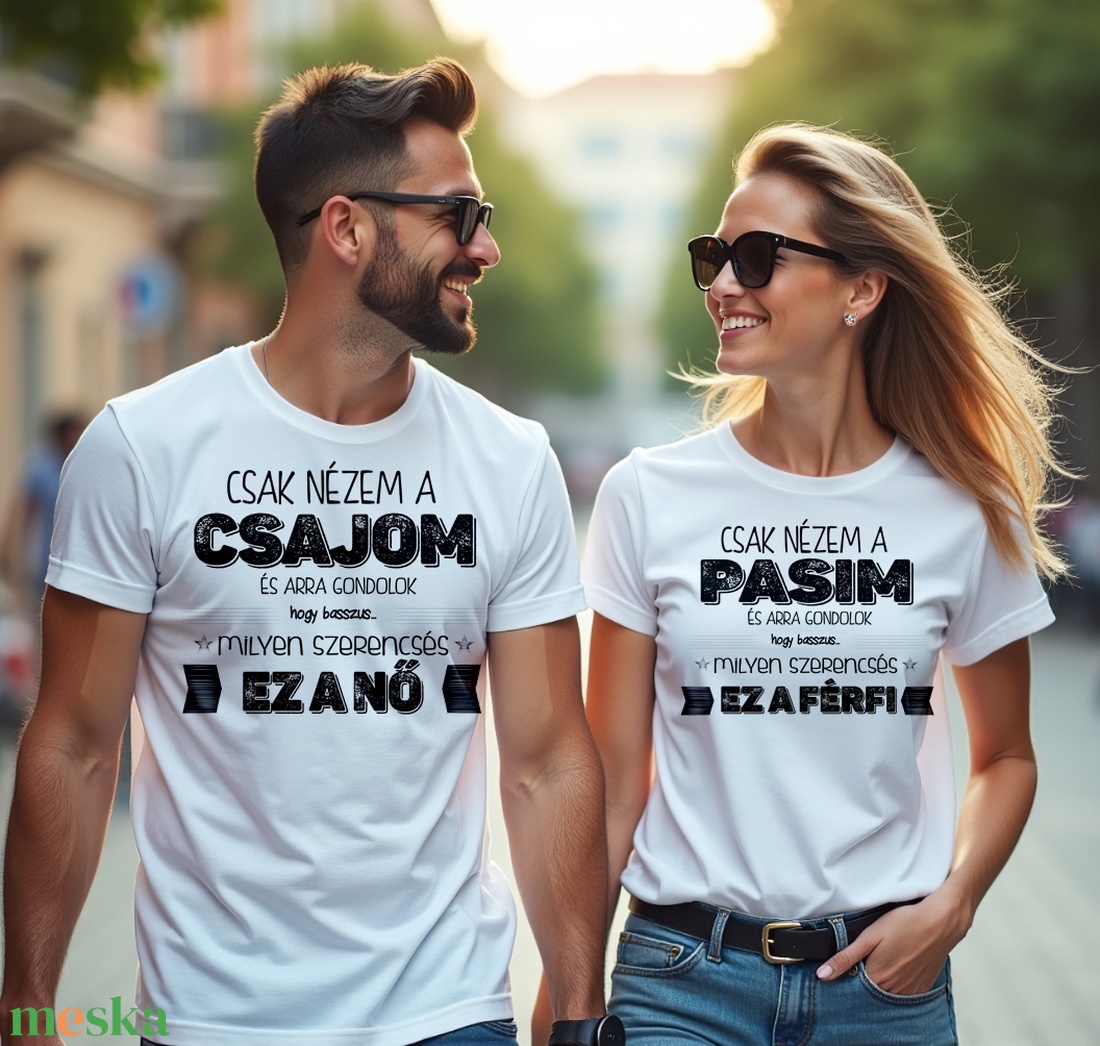 Páros póló - ruha & divat - páros szett - női-férfi páros szett - Meska.hu Páros póló - ruha & divat - páros szett - női-férfi páros szett - Meska.hu