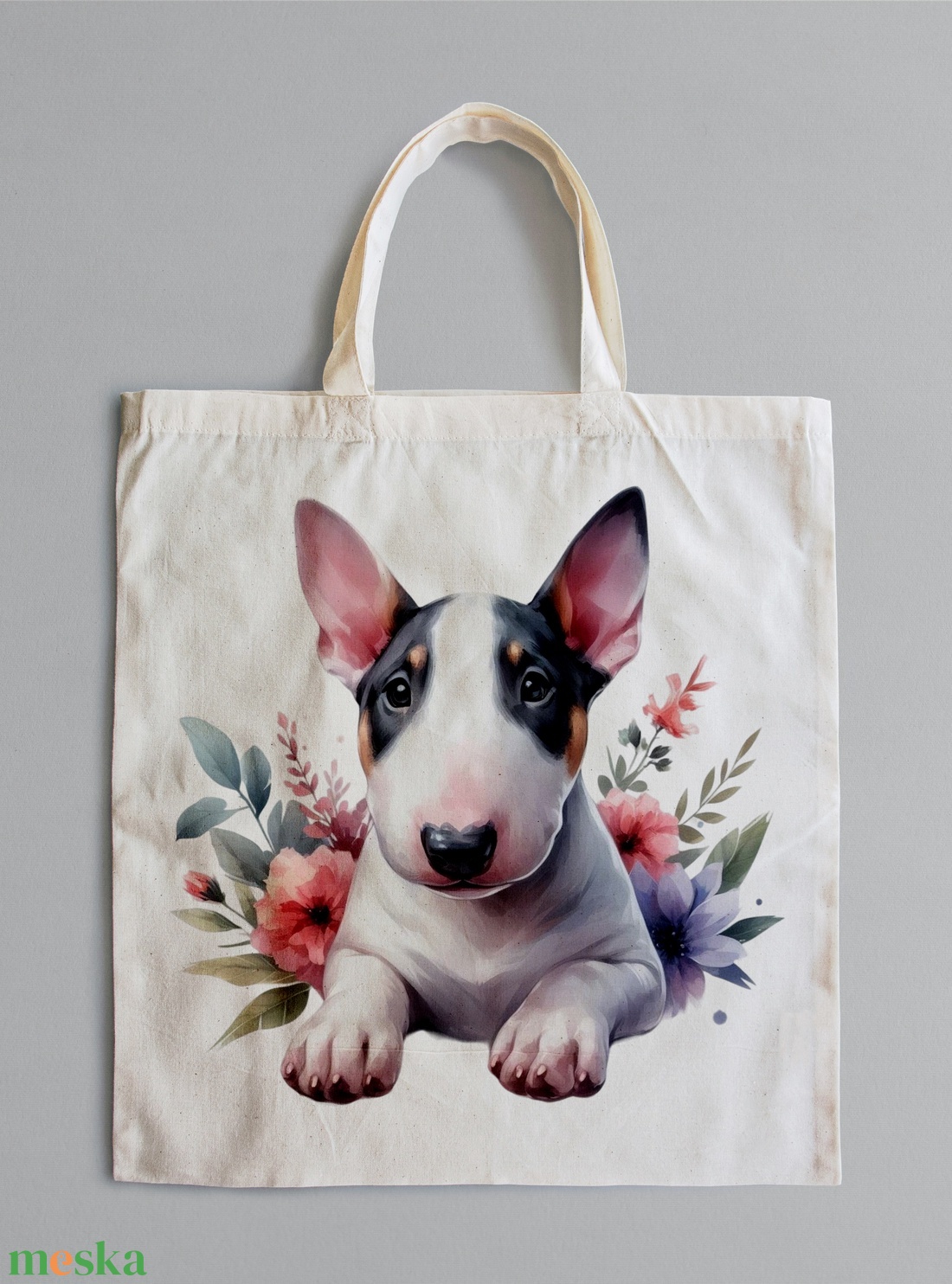 bullterrier vászontáska - táska & tok - bevásárlás & shopper táska - shopper, textiltáska, szatyor - Meska.hu