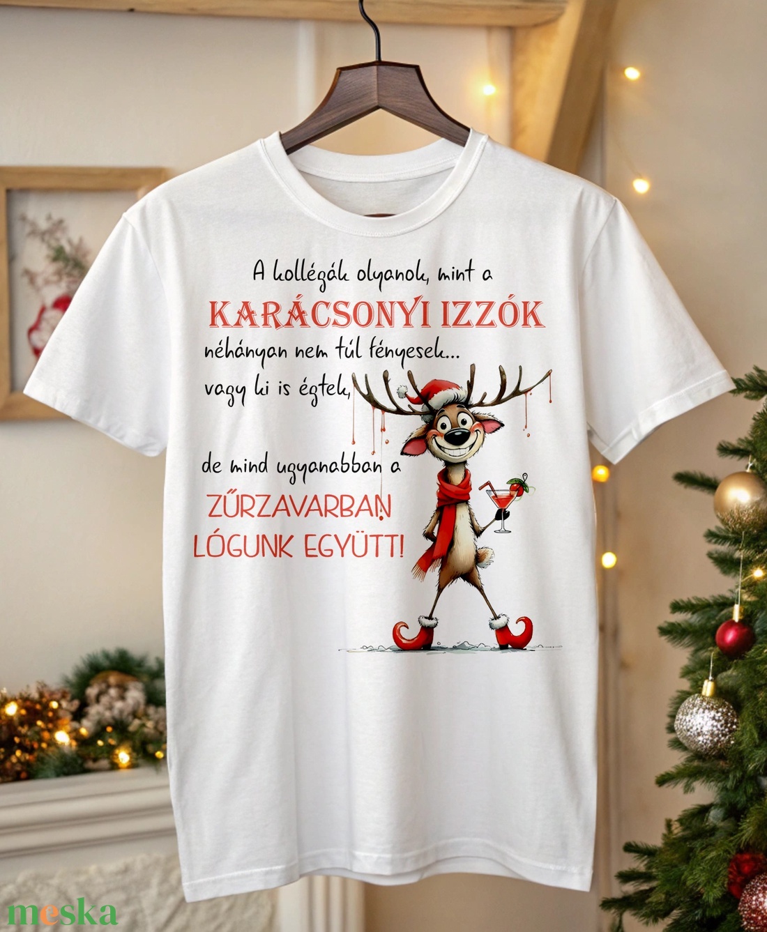 karácsonyi  póló - ruha & divat - női ruha - póló, felső - Meska.hu