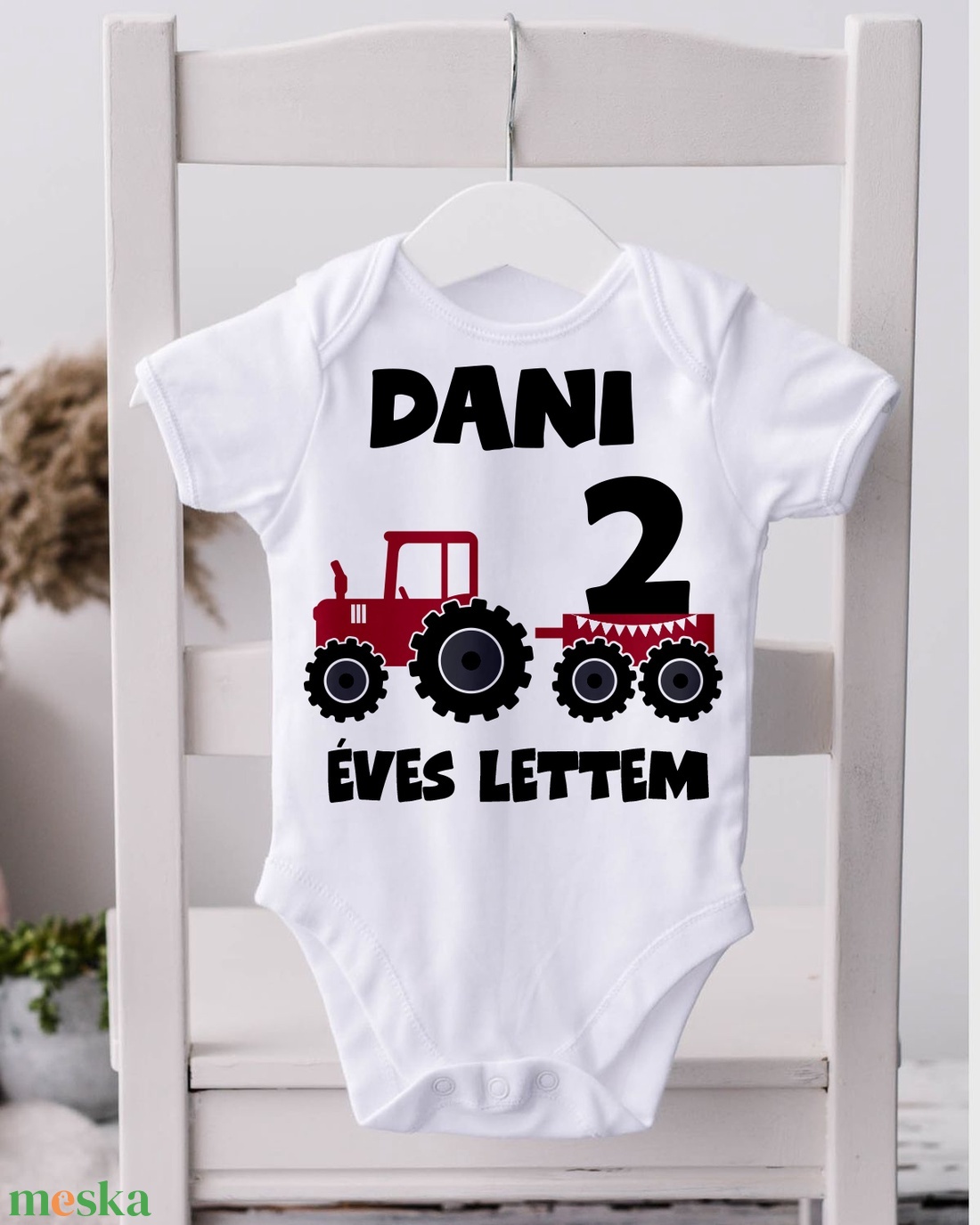 Szülinapi body - egyedi grafikával - ruha & divat - babaruha & gyerekruha - body - Meska.hu